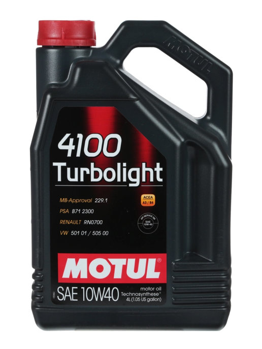 Моторное масло 4100 Turbolight 10W40 4л MOTUL 109462